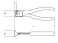 Beta 1088 160 Erősített homlokcsípőfogó PVC-bevonattal