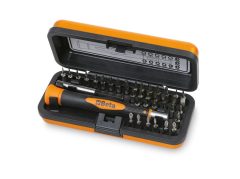   Beta 1256/C36-2 Bimateriál-műszerész csavarhúzó 36 cserélhető 4 mm-es bit-tel és mágneses hosszabbítóval