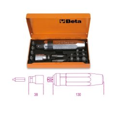   Beta 1295/C14 Ütvecsavarhúzó készlet 14 betéttel és betéttartóval