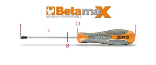 Beta 1297TX 45 Imbusz csavarhúzó Torx®-csavarokhoz