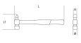 Beta 1378 340 Gömbfejű lakatos kalapács szimmetrikus véggel, amerikai modell, fanyéllel