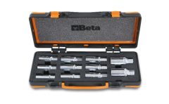   Beta 1433/C11 11 darabos tőcsavarkihajtó készlet, 1/2" lágy hőformált tálcában, fémdobozban