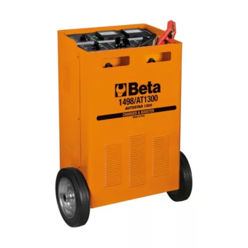 Beta 1498/AT1300 Kerekes akkumulátortöltő / gyorsindító, 12/24V