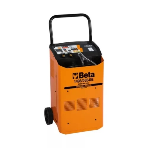 Beta 1498/DG540E Elektronikus akkumulátortöltő / gyorsindító, 12/24V, kerekes