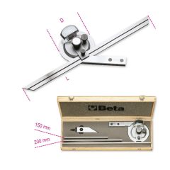   Beta 1678/C3 Dőlésszögmérő, rozsdamentes acélból, kemény dobozban