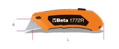   Beta 1772R Behúzható pengéjű kés 5 pengével szállítva