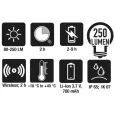 Beta 1833XSW LED lámpa, vezeték nélküli, ratölthető