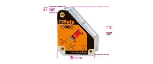 Beta 1860SQ 45°/90° mágneses négyszög