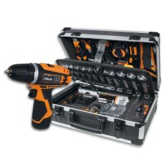   Beta Worker 2056E 12V 147 darabos szerszámkészlet és 12V fúrótáskában, általános karbantartáshoz