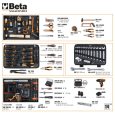 Beta Worker 2056E 12V 147 darabos szerszámkészlet és 12V fúrótáskában, általános karbantartáshoz