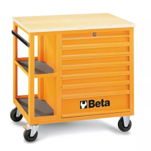 Beta C24XL - 2400XL 7 fiókos szerszámkocsi oldalsó tárolóval