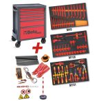   Beta 2400 RSC24/6-VEM 6 fiókos szerszámkocsi és 81 darabos szerszámkészlet hibrid és elektromos gépjárművek javításához és karbantartásához