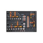   Beta MM105 habszivacs tálca 1/4"-os, 3/8"-os és 1/2"-os dugókulccsal