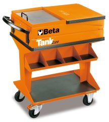   Beta C25 - 2500 Tank polcos szerszámkocsi – narancssárga színben