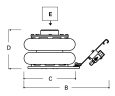 Beta 3061/2T 2 tonnás - 2 lépcsős pneumatikus emelő