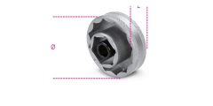   Beta 3075B 55mm  Sokszögű dugókulcs DUCATI kerékagy anyához