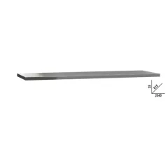   Beta C45PRO 2.0 PXE/3-2,0MT rozsdamentes acéllal fedett MDF munkalap, 2040 mm x 615 mm