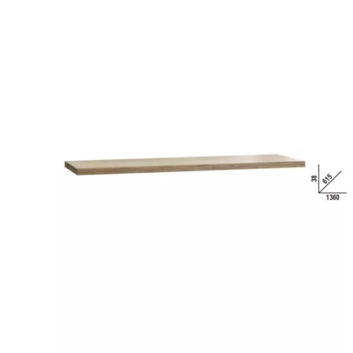 Beta C45PRO 2.0 PWE/2-1,3MT rétegelt fa munkalap, 1360 mm x 615 mm