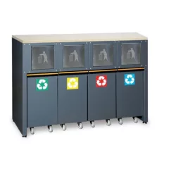   Beta C45PRO 2.0 RD/W Rögzített szelektív hulladéktároló modul 