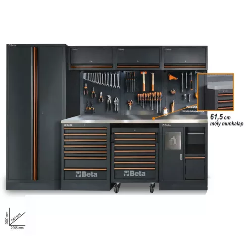 Beta C45PRO 2.0 X/268UT műhelyberendezés 268 részes Beta Worker szerszámkészlettel