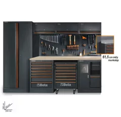   Beta C45PRO 2.0 W/268UT műhelyberendezés 268 részes Beta Worker szerszámkészlettel