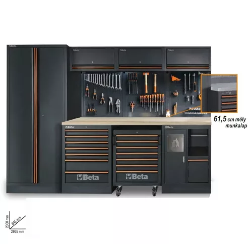 Beta C45PRO 2.0 W/268UT műhelyberendezés 268 részes Beta Worker szerszámkészlettel