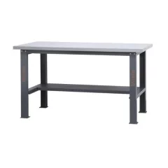  Beta C58BC-X1,6 Egyszerű rozsdamentes acéllal fedett MDF munkalapos munkapad, 1,6 m széles