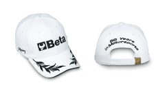   Beta 9525B Baseball sapka, 100 % pamut, egy méretben, állítható, elől, oldalt és hátul hímzett, fehér