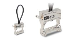 Beta 9595 C25 Krómozott fém kulcstartó gumihoroggal