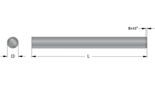 Keményfém rúd - D25xL100