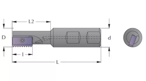 Menetmaró szár 1-lapkás SR0038M30