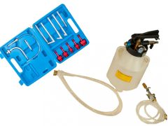   (automata) váltóolaj felöltő pumpa (pneumatikus) 13db adapterrel, 6l