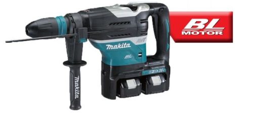 Makita DHR400PT2U 2x18V LXT Li-ion BL AWS 8,0J SDS-Max fúró-vésőkalapács 2x5,0Ah + adapter