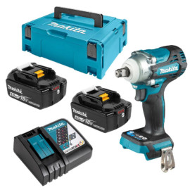 Makita DTW300RTJ 18V LXT Li-ion BL 330Nm ütvecsavarbehajtó 1/2" 2x5,0Ah