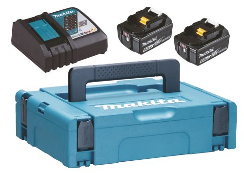 Makita 198116-4 18V LXT Li-ion 2x6,0 Ah akku + DC18RC töltő készlet + MAKPAC