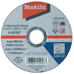 Makita A-85307 vágókorong ACÉL 115x2,5mm