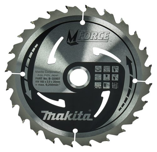 Makita B-32007 körfűrészlap Mforce 165x20mm Z24