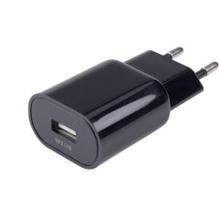 hálózati USB töltő adapter, 2,4A / 12W, kábel nélkül