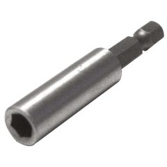   bittartó szár fúrógéphez, mágneses ; 60mm, rozsdamentes acél / CV., bliszteren