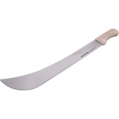   bozótvágó kés (machete), teljes/penge hossz: 650/500 mm, nyél: fa