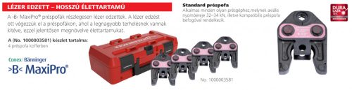 Rothenberger MaxiPro Standard préspofa készlet kofferben 1/4"–3/8"–1/2"–5/8"