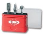  Ruko turbómaró készlet keményfém, 3 részes, HM miniboxban 116001