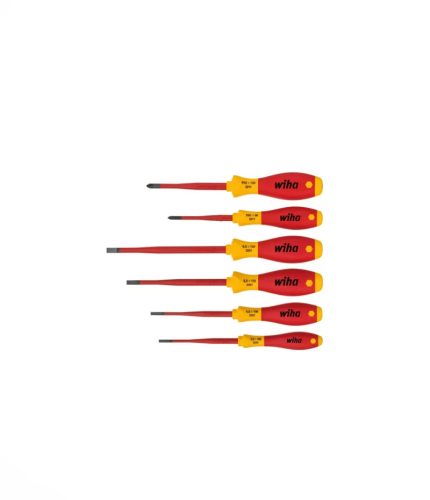 Wiha SoftFinish slimFix 1000 V szigetelt csavarhúzó készlet, TORX®, 6 részes, T8 x 60; T9 x 60; T10 x 100; T15 x 100; T20 x 100; T25 x 125, 36558