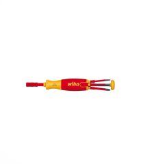   Wiha 1000 V szigetelt nyeles behajtóhegy tartó (LiftUp) 6 db TORX® slim bittel bliszteres csomagolásban, 1 x T8 / 1 x T9 / 1 x T10 / 1 x T15 / 1 x T20 / 1 x T25, 41158