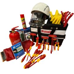   Wiha Knipex FAM kéziszerszám és eszközcsomag 1000 V szigetelt (VDE) készlet FAM tanúsítvánnyal, E.ON előírás szerinti, teljes, FAM Szett E.ON